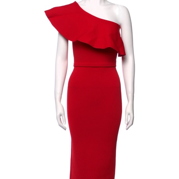 Scanlan Theodore crepe knit dress red XS - Picture 5 of 5